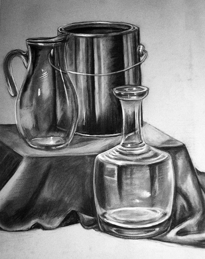 Pitcher and pears, original drawing | myart