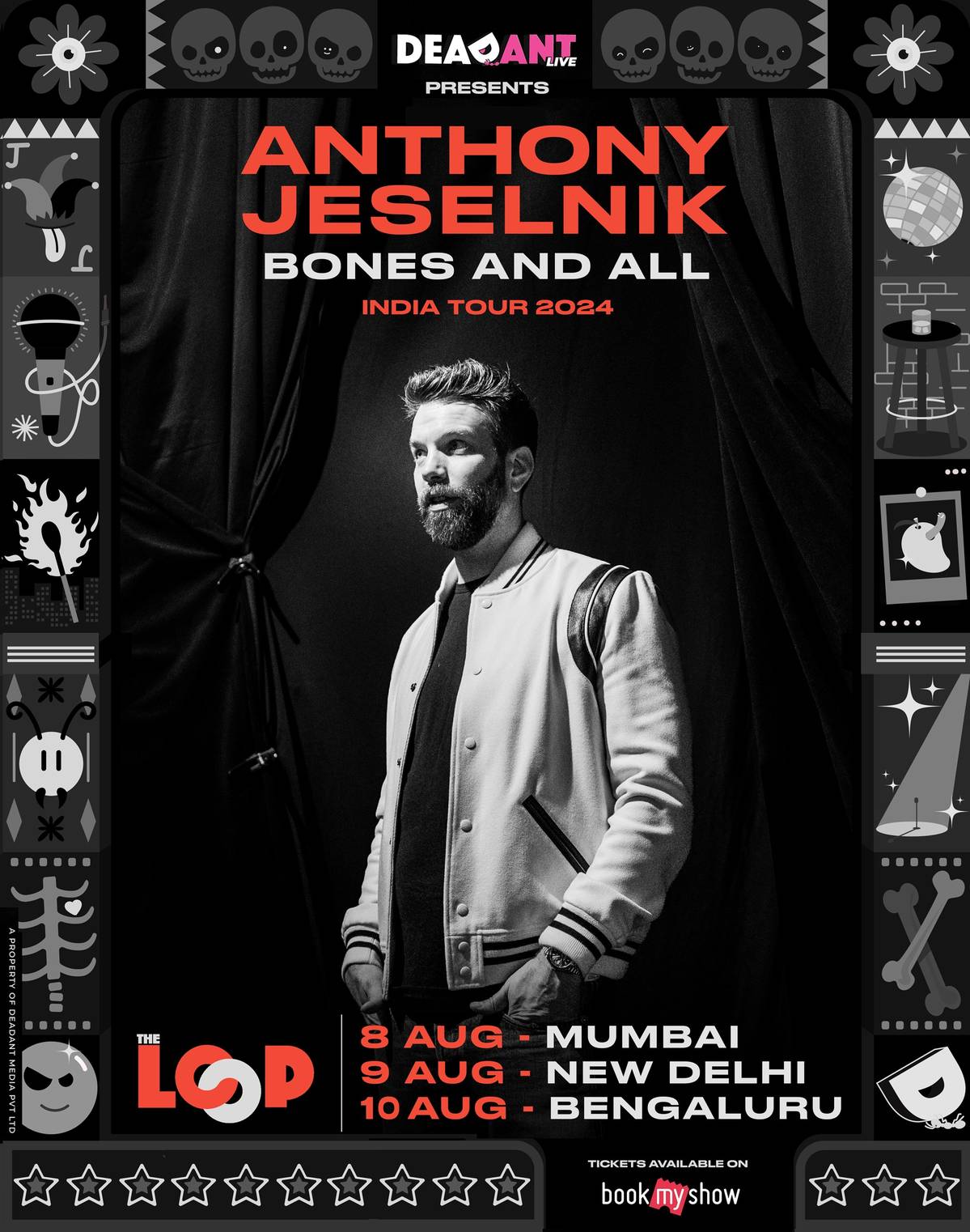 Anthony Jeselnik’s debut tour in India Bones and All Explocity