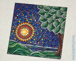 5th Grade – Dot Painting inspired by Australian Aborigines – In the K-8 Art  Studio with Anita Sagastegui