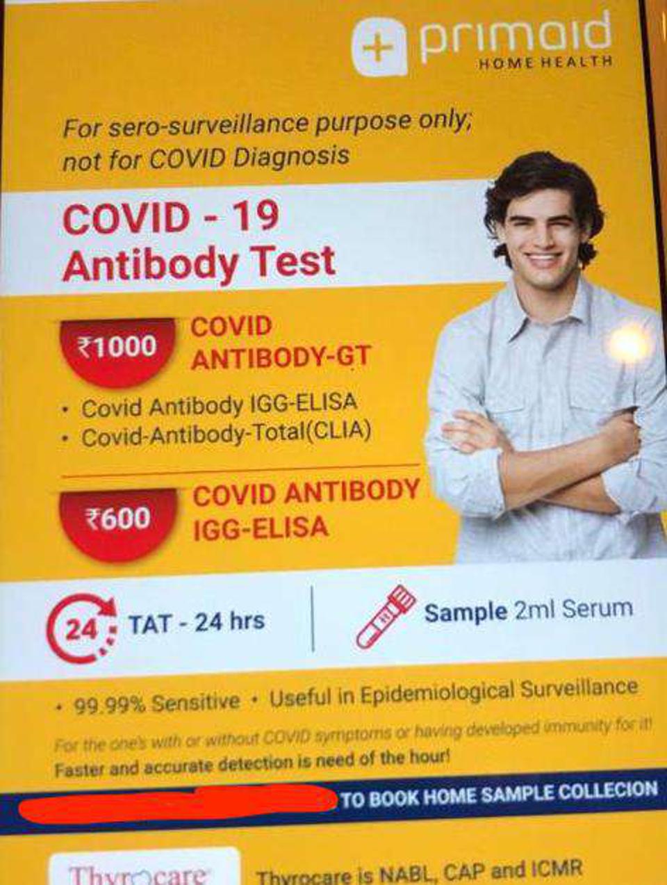 Coronavirus Antibody Testing