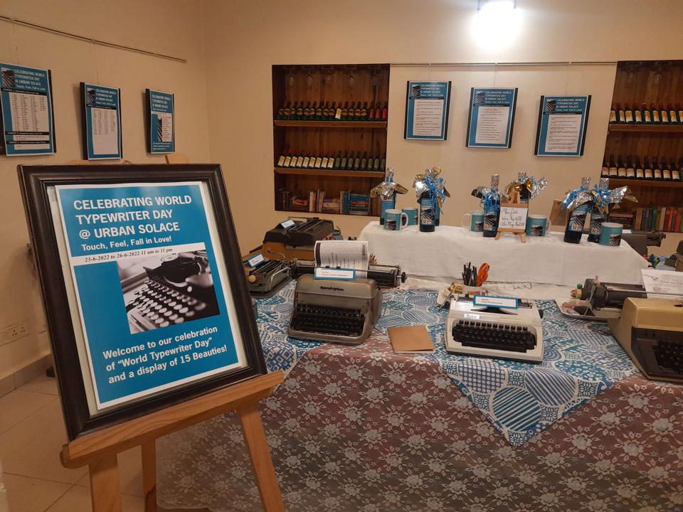 world typewriter day at urban solace