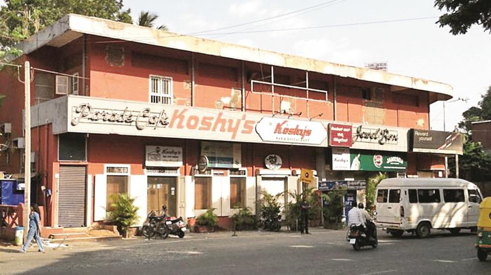 Koshy's Parade Cafe on St Marks Road Bangalore - since 1939